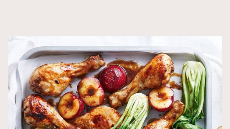Winter Warmer - Sticky Chicken & Plum Tray Bake