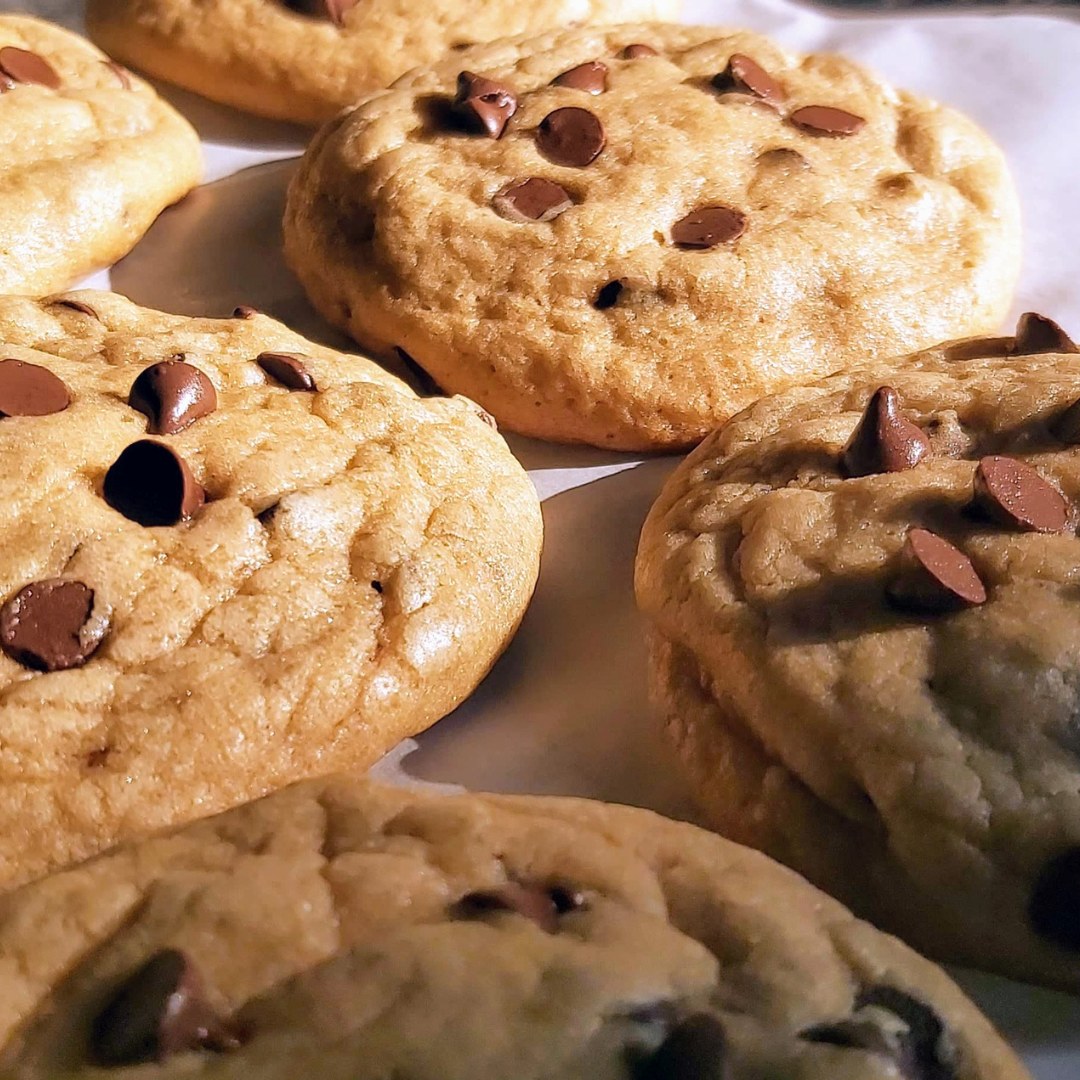 Gooey Choc Chip Cookies