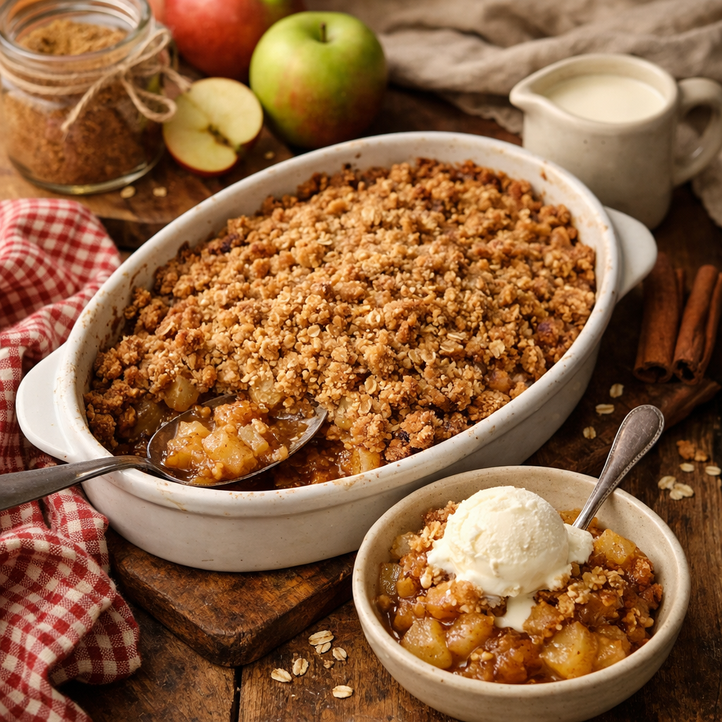 🍂 Autumn Comfort: Easy Apple Crumble (The Kind That Feels Like Home)