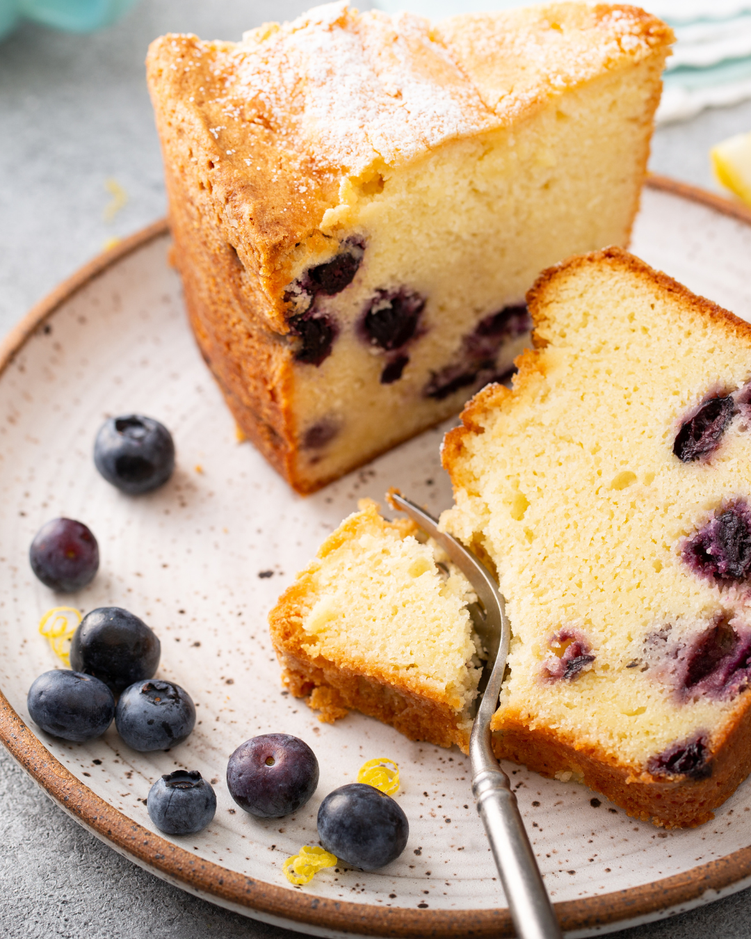🍋 Sweet Simplicity - Lemon & Blueberry Ricotta Cake 🍋
